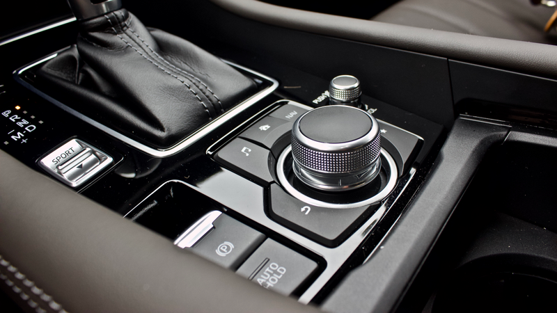 Infotainment controls on the Signature trim.